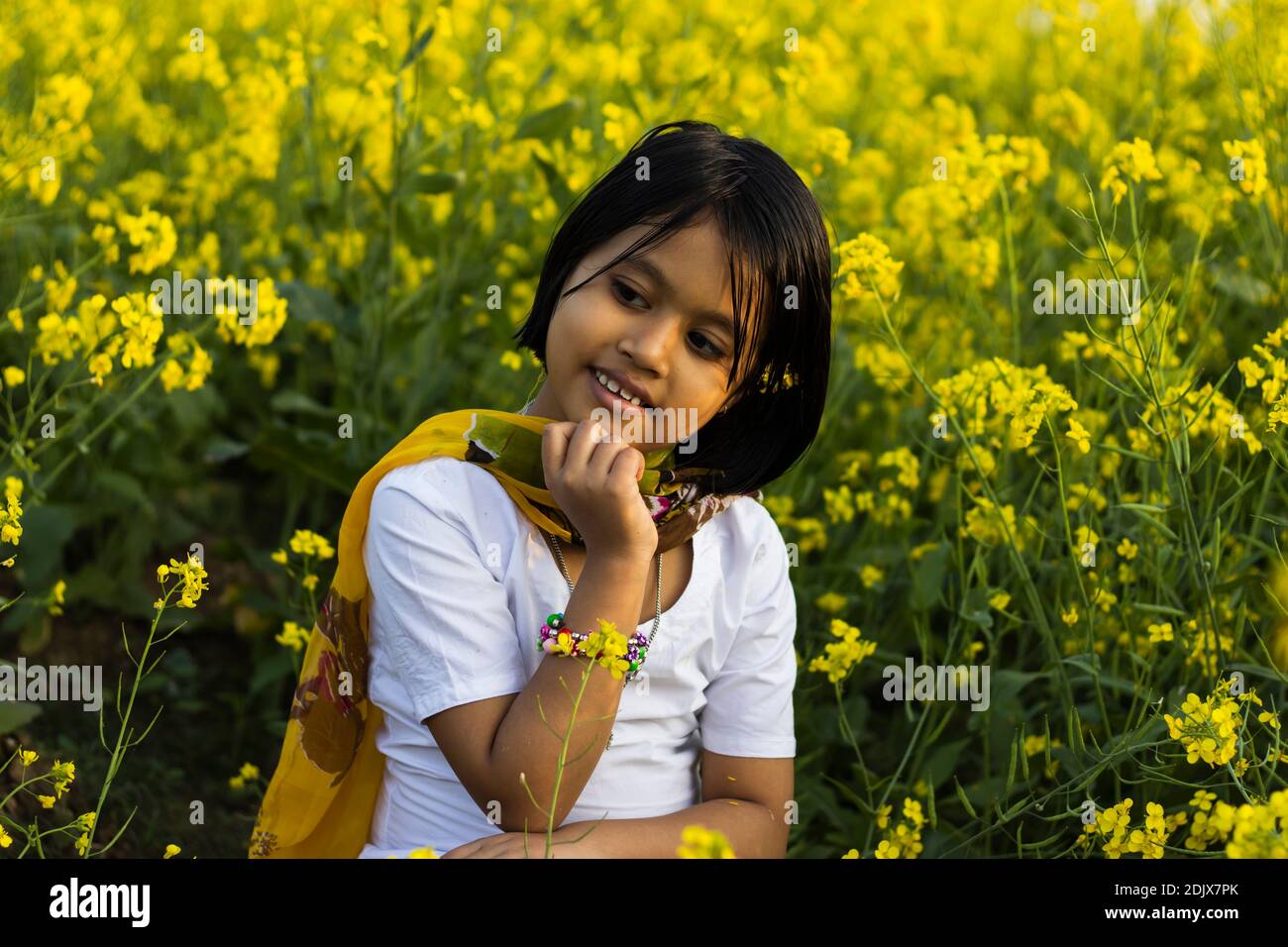Indian Girl In Yellow Dress High Resolution Stock Photography and ...