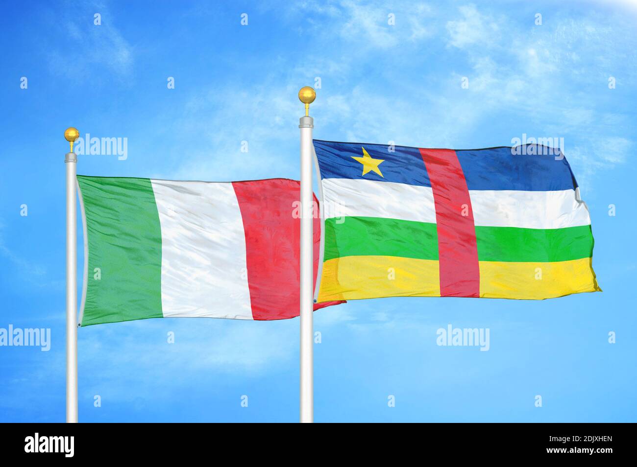 Central african republic national flags hi-res stock photography and ...