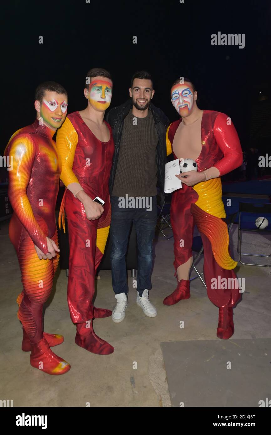 Javier Pastore attending the Varekai of Cirque du Soleil photocall in ...