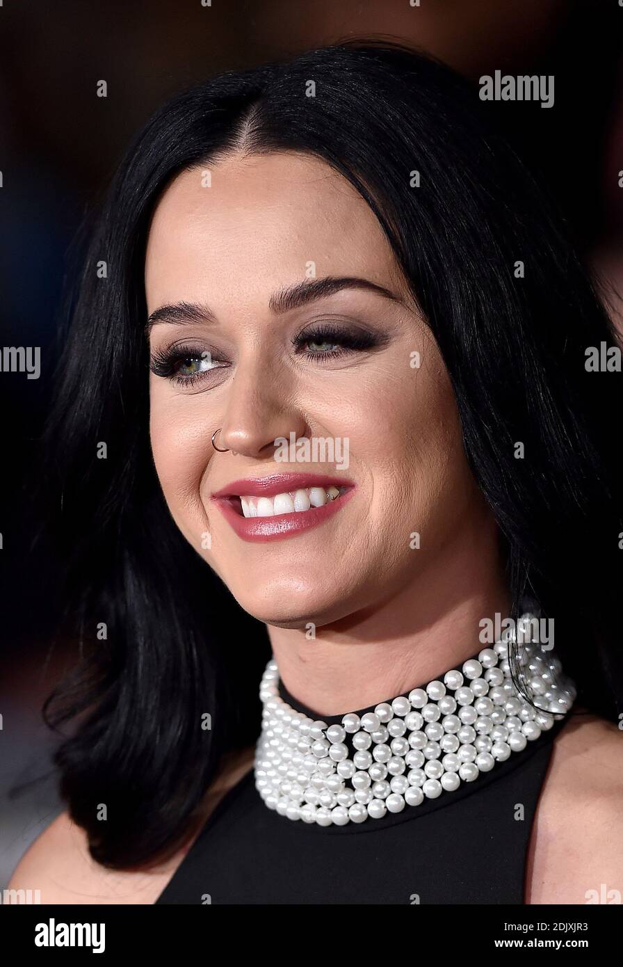 Katy Perry still wearing her Nike gold tooth jewelry attends the premiere  of Paramount Pictures' 'Office Christmas Party' at Regency Village Theatre  on December 7, 2016 in Los Angeles, California. Photo by