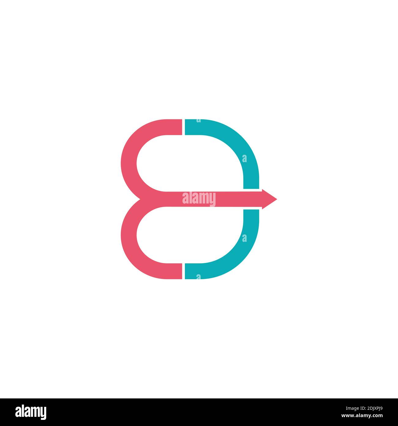 abstract letter ed simple motion arrow geometric line logo vector Stock ...