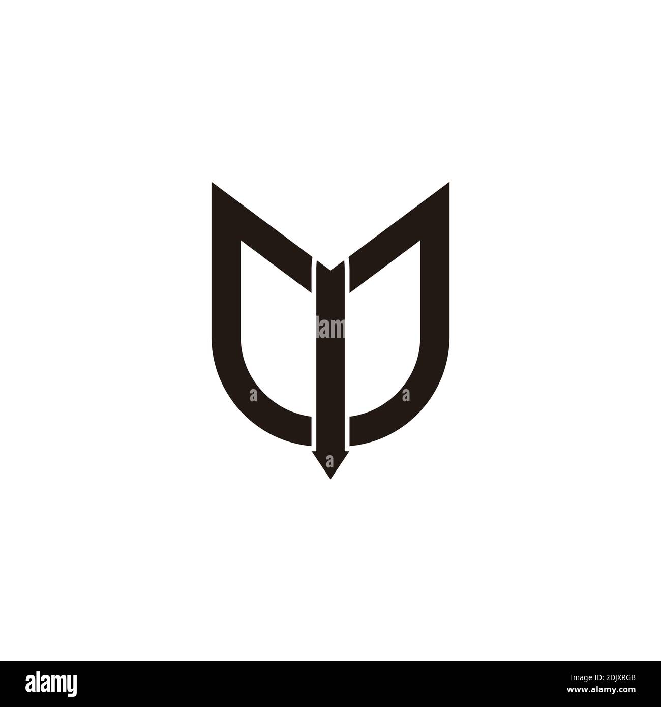 letter m arrow geometric line simple logo vector Stock Vector Image ...