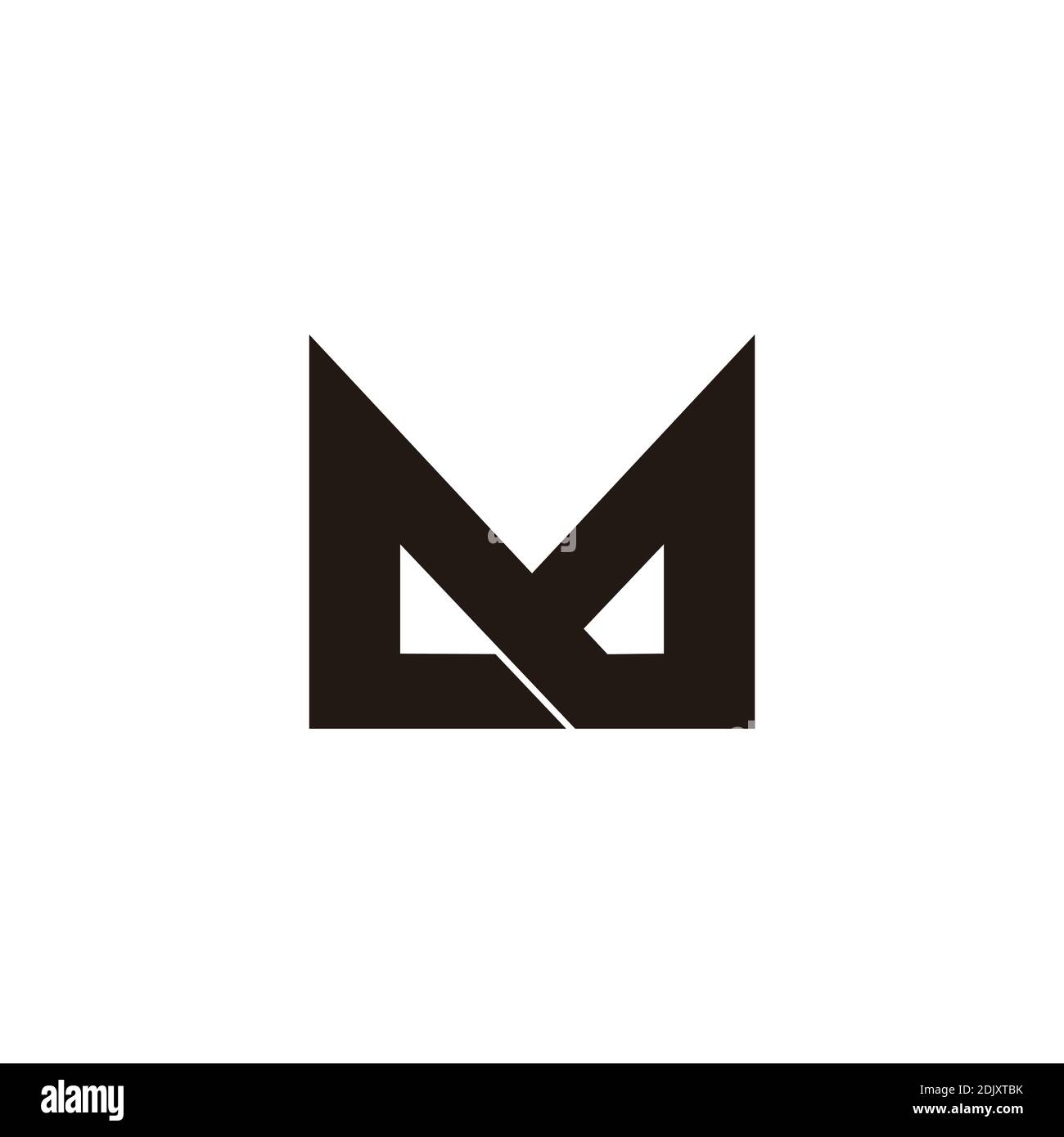 abstract letter am simple geometric line logo vector Stock Vector Image ...