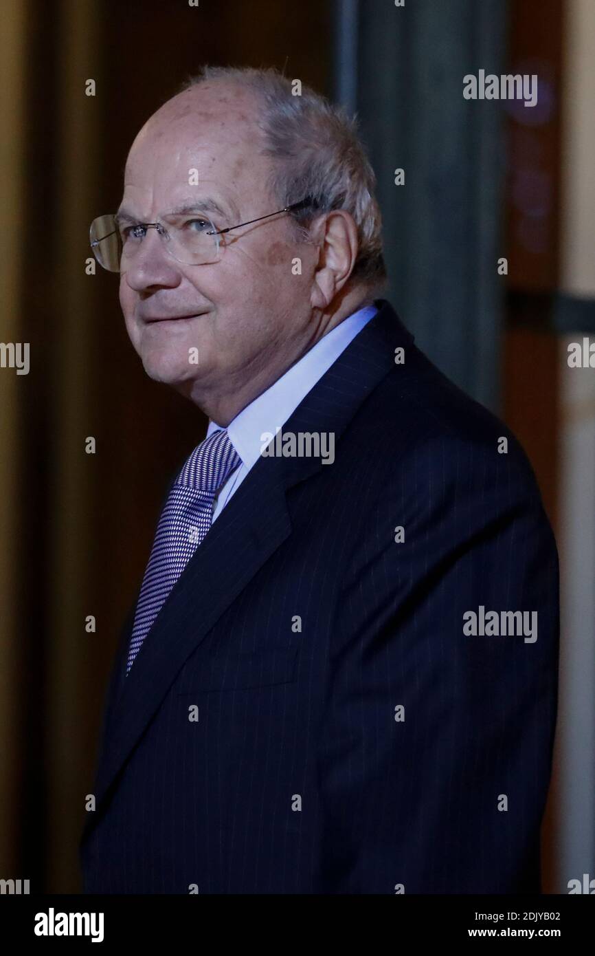 Marc Ladreit de Lacharriere arriving at the Elysee Palace ahead of a State  Dinner in honor of the President of Senegal Macky Sall in Paris, France on  December 20, 2016. Photo by