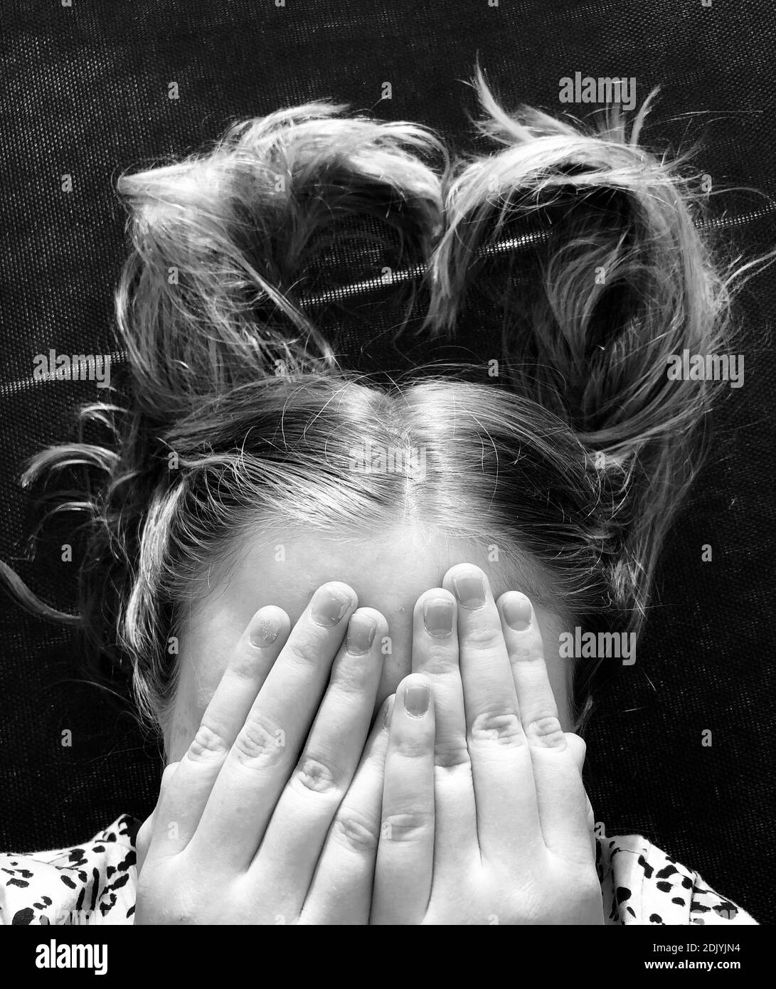 Woman lying on bed back view Black and White Stock Photos & Images Alamy