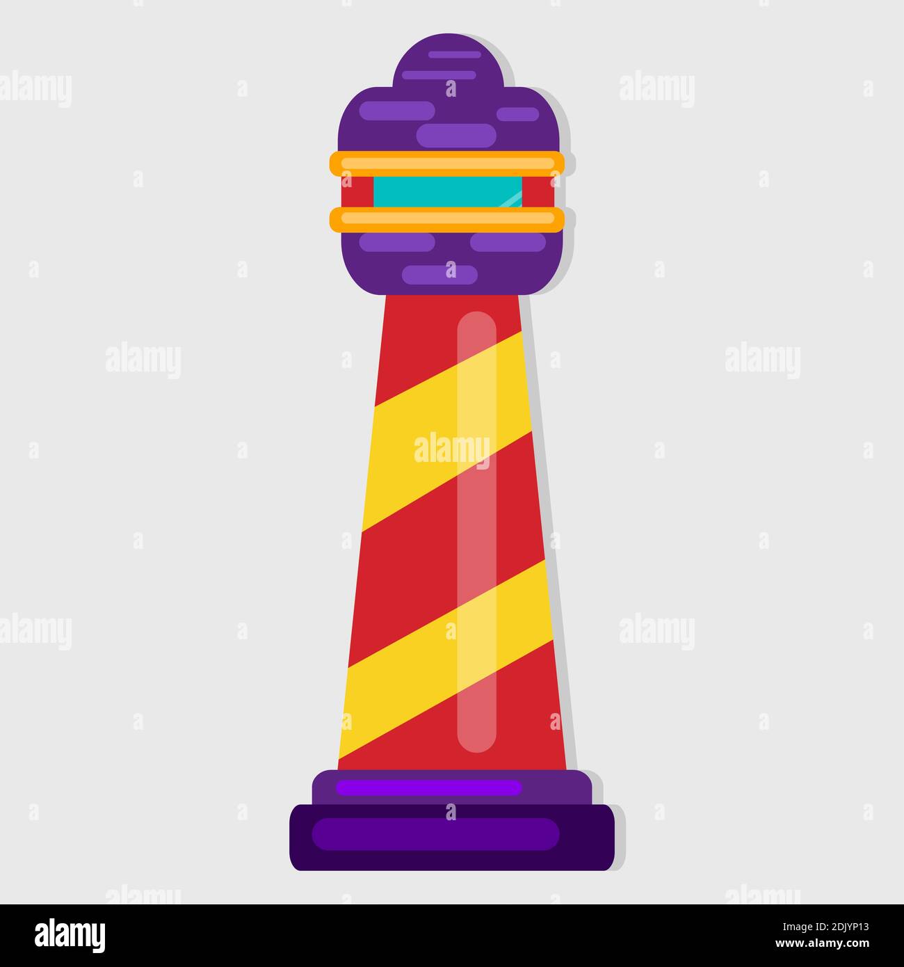 lighthouse building vector illustration in flat style Stock Vector