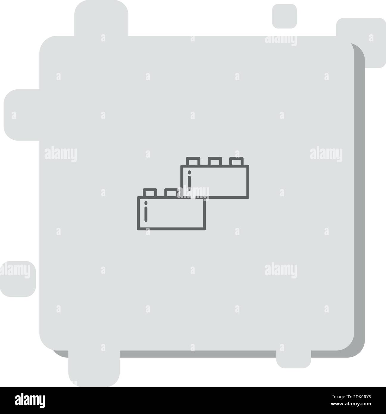 bricks vector icon modern simple vector illustration Stock Vector