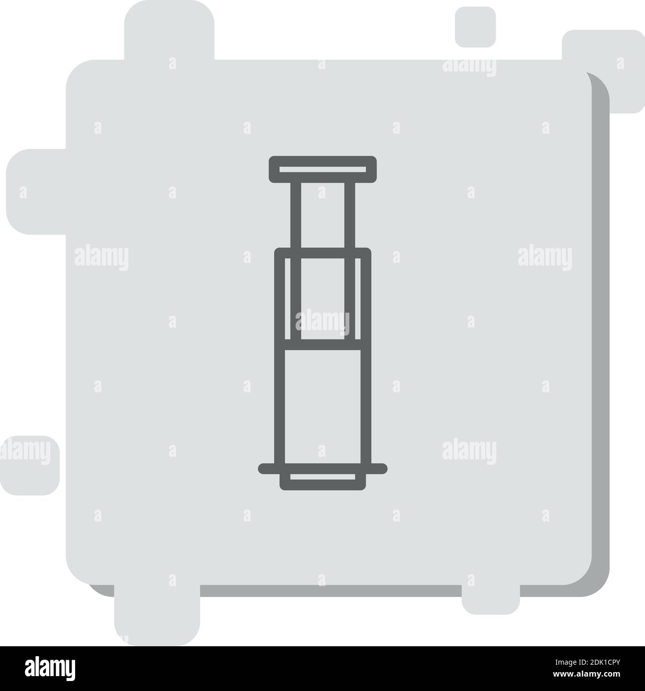 aeropress vector icon modern simple vector illustration. Stock Vector