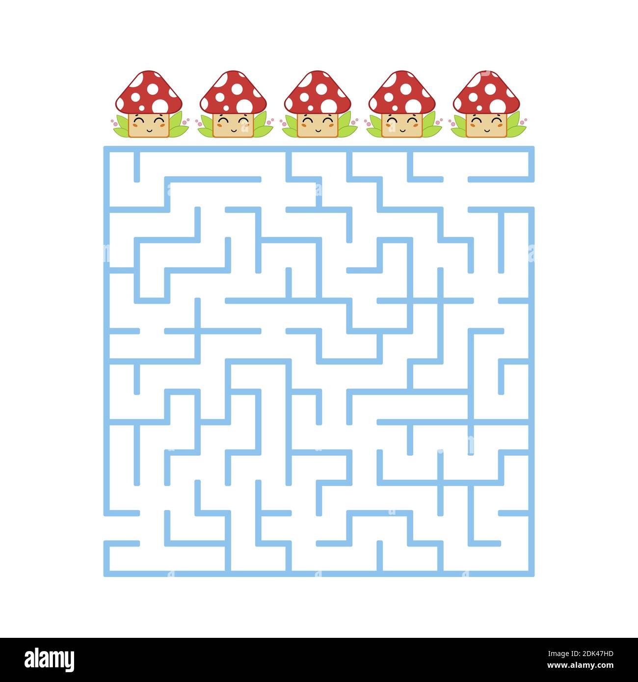 A colored square labyrinth with an entrance and an exit. Difficulty ...