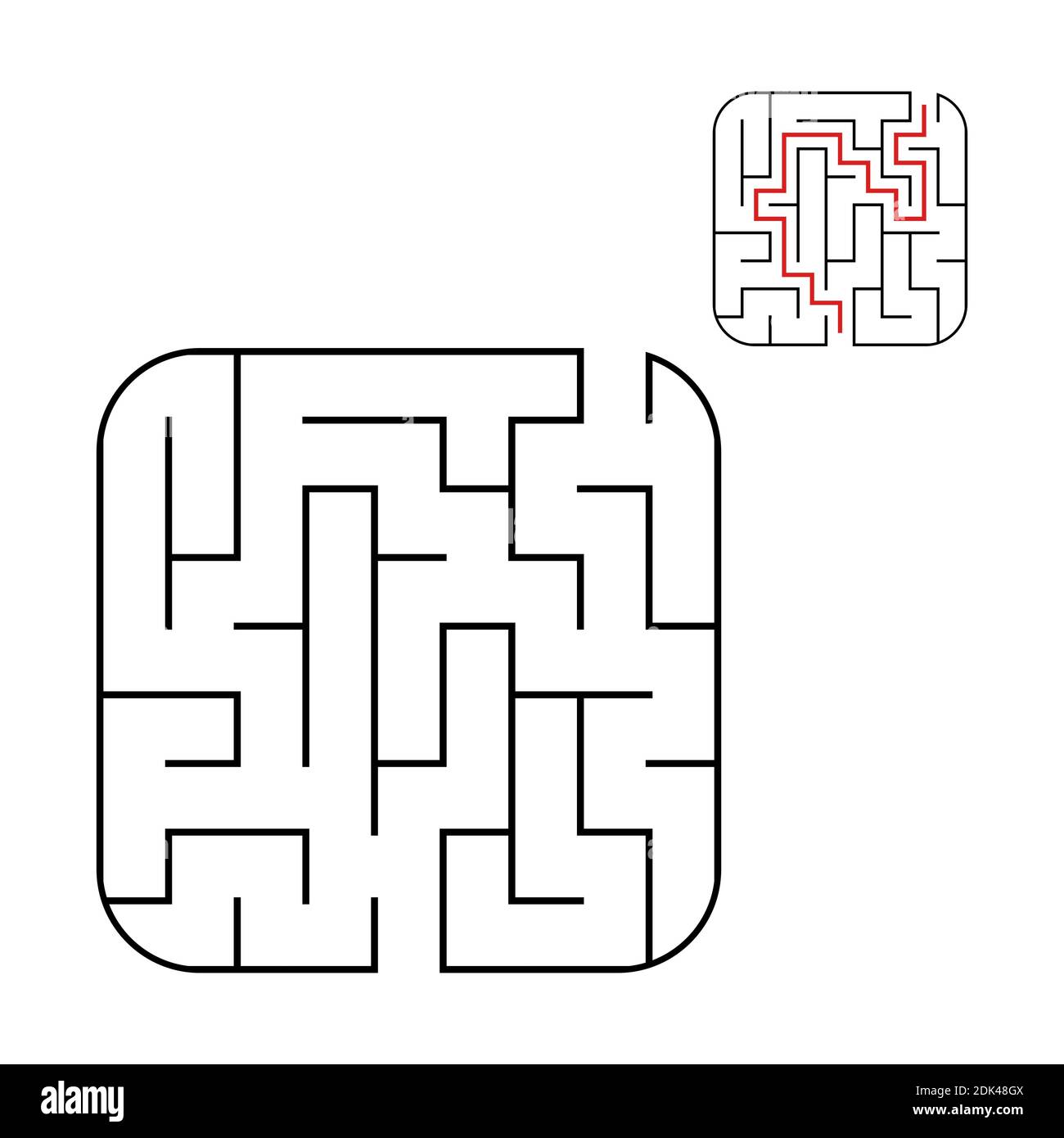 Abstract Square Maze Easy Level Of Difficulty Game For Kids Puzzle Abstract square maze easy level of difficulty game for kids puzzle