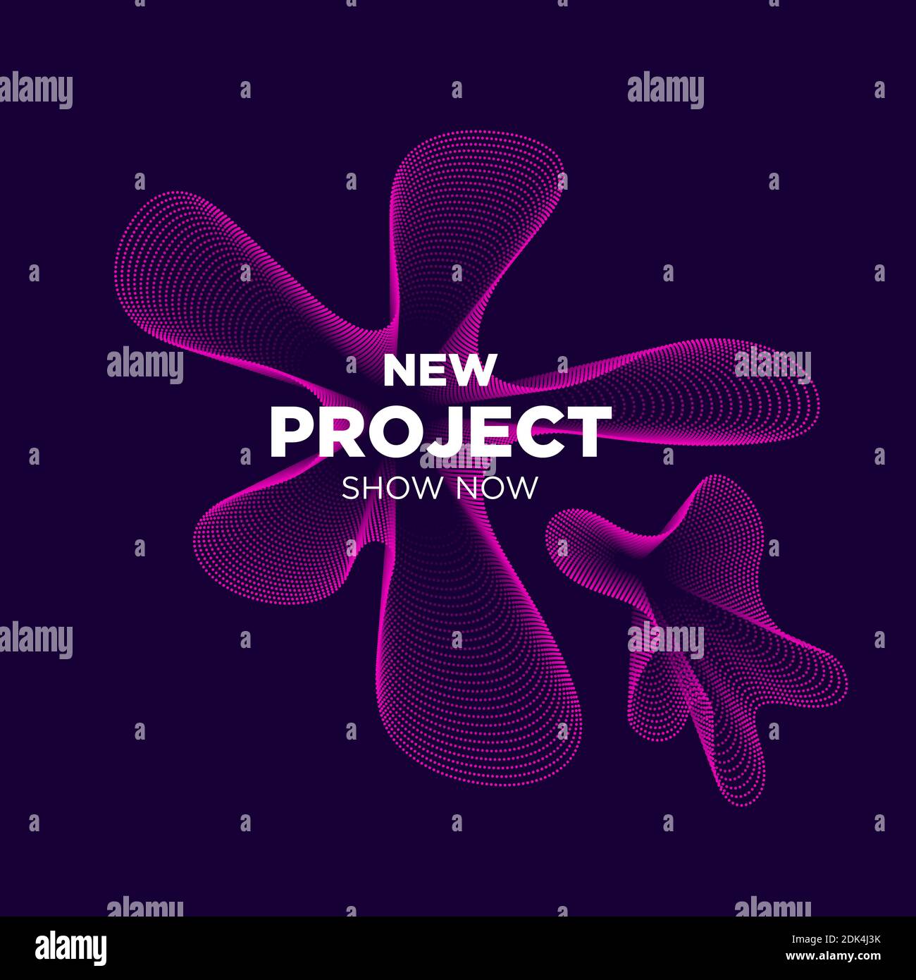 Vector abstract background with a colored dynamic waves, line and ...