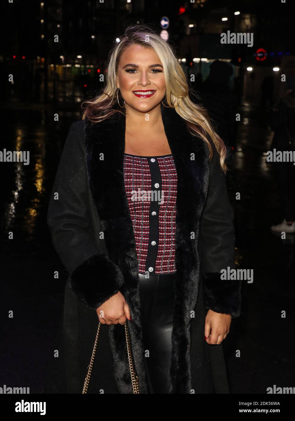 Saffron Lempriere attends the Press Night for a Christmas Carol at the