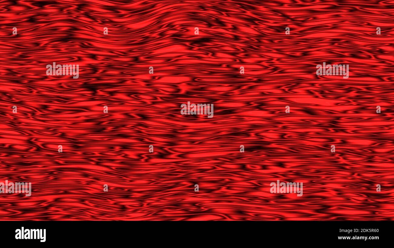 background wave texture red liquid abstract illustration Stock Photo