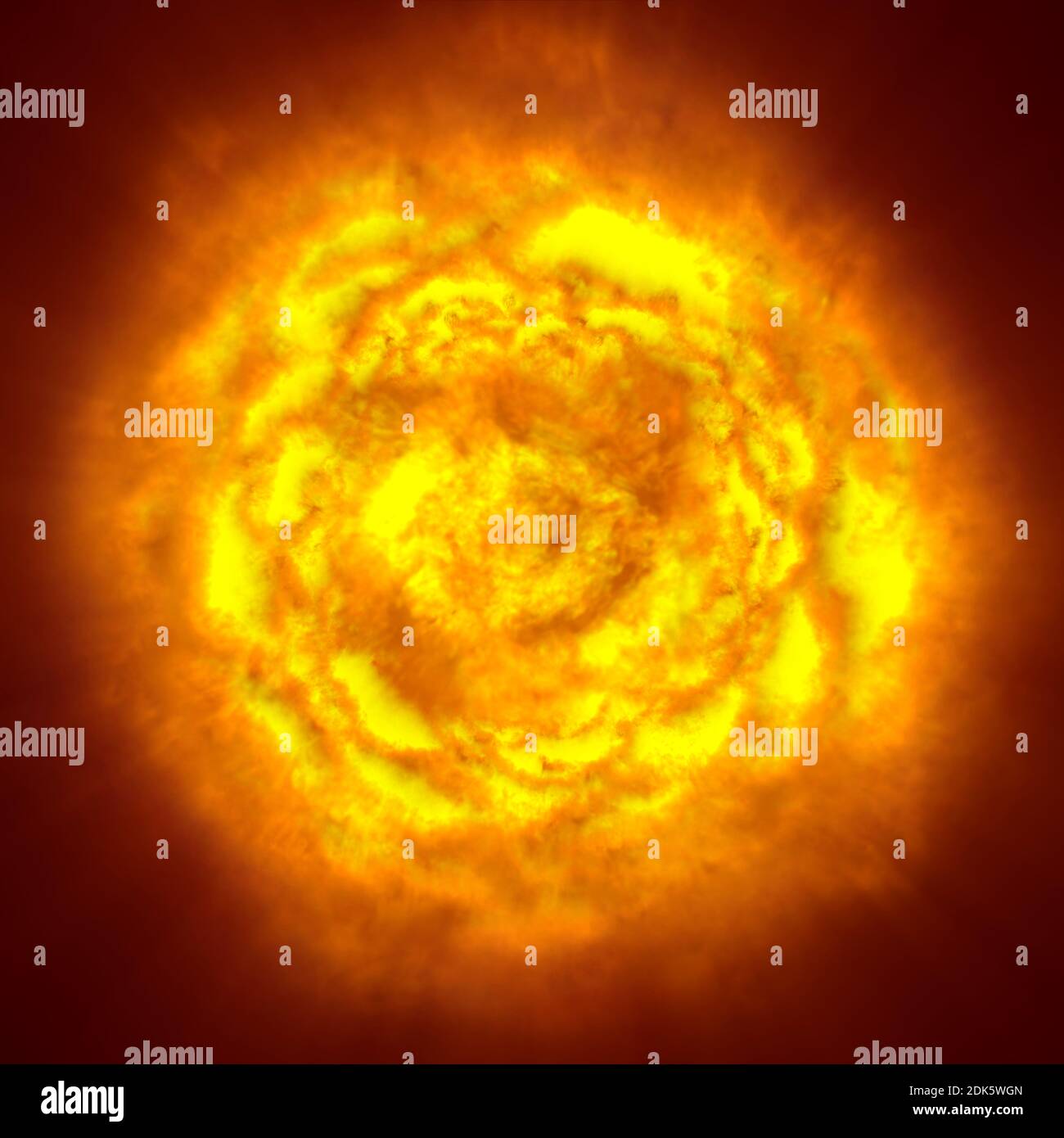 fire flame ball explosion in space, abstract illustration Stock Photo ...