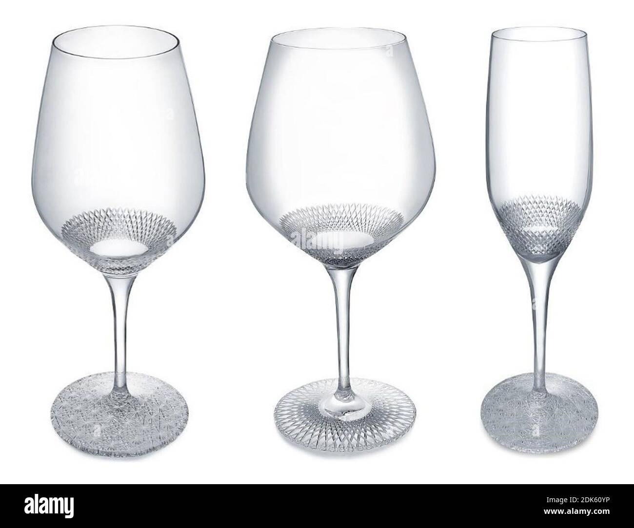 Undated photo shows wine glasses manufactured by Tokyobased Muromachi