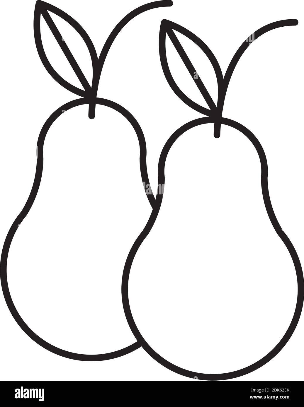 Cartoon pears Black and White Stock Photos & Images - Alamy
