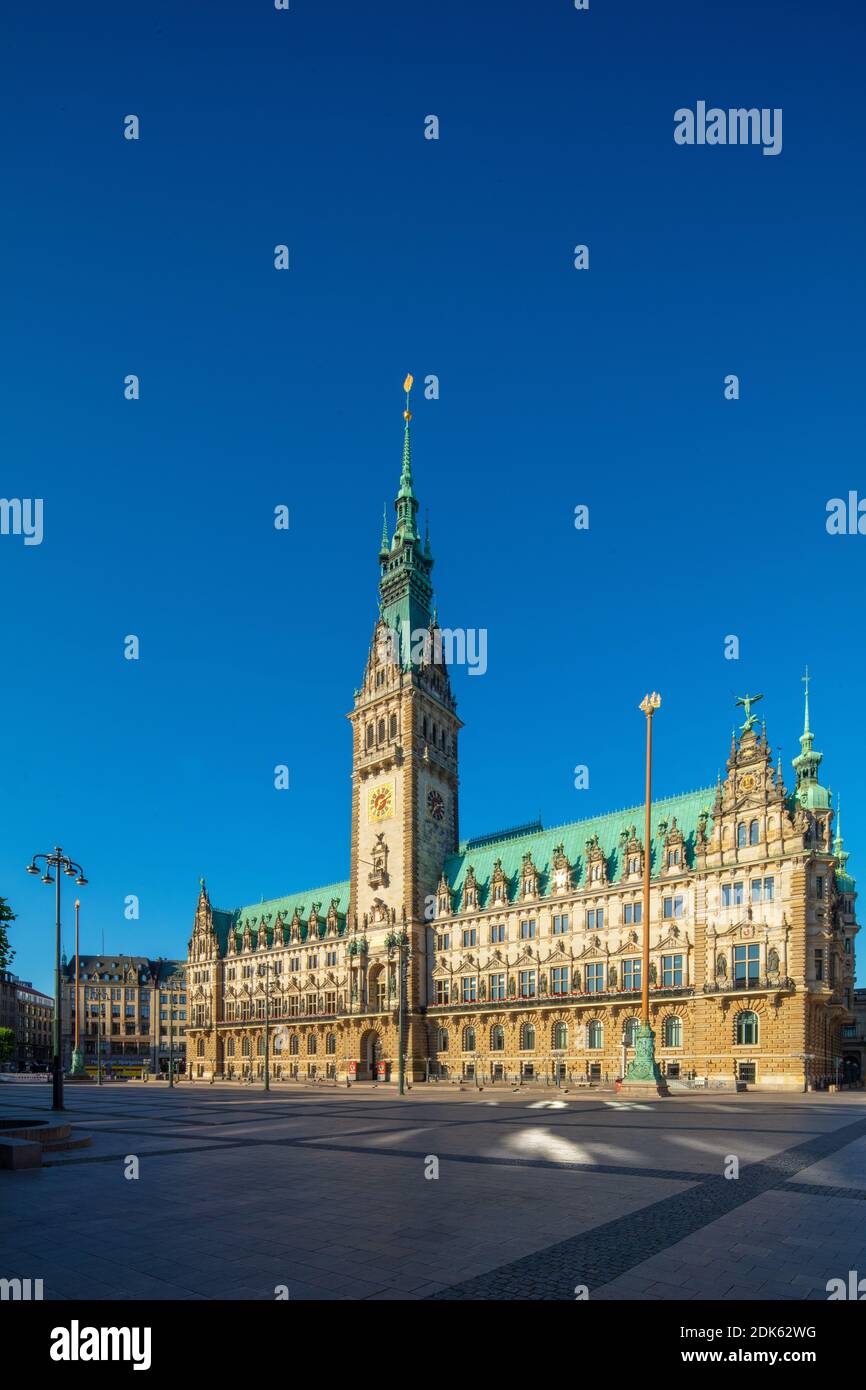 Deutschland, Hansestadt Hamburg. Hamburger Rathaus. Stock Photo