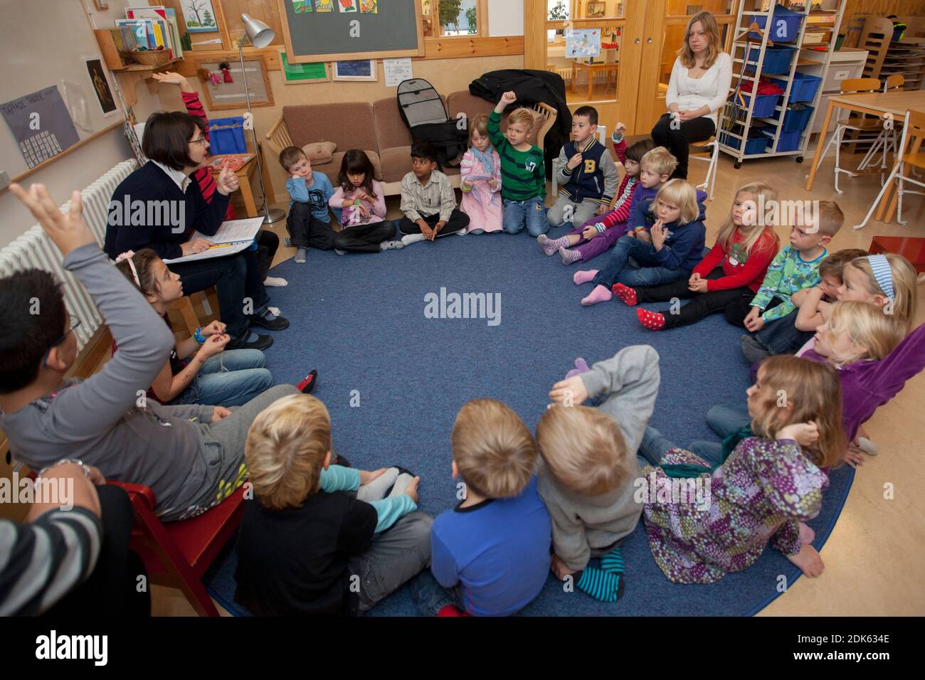 Children in a kindergarten. Stock Photo