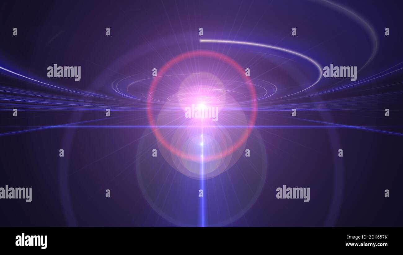 dance ray light floor future, abstract 3d illustrator render Stock Photo