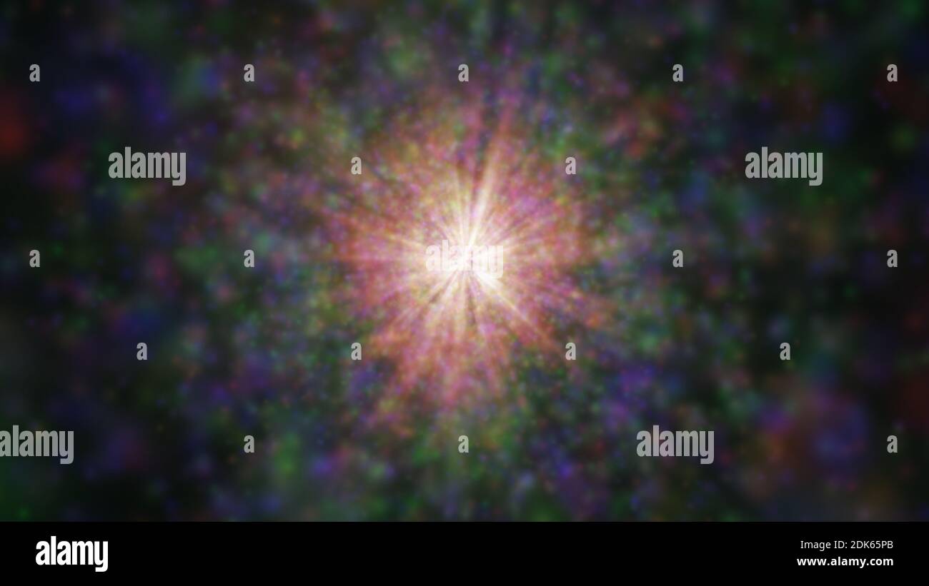 nebula particle ray light in deep space Stock Photo - Alamy