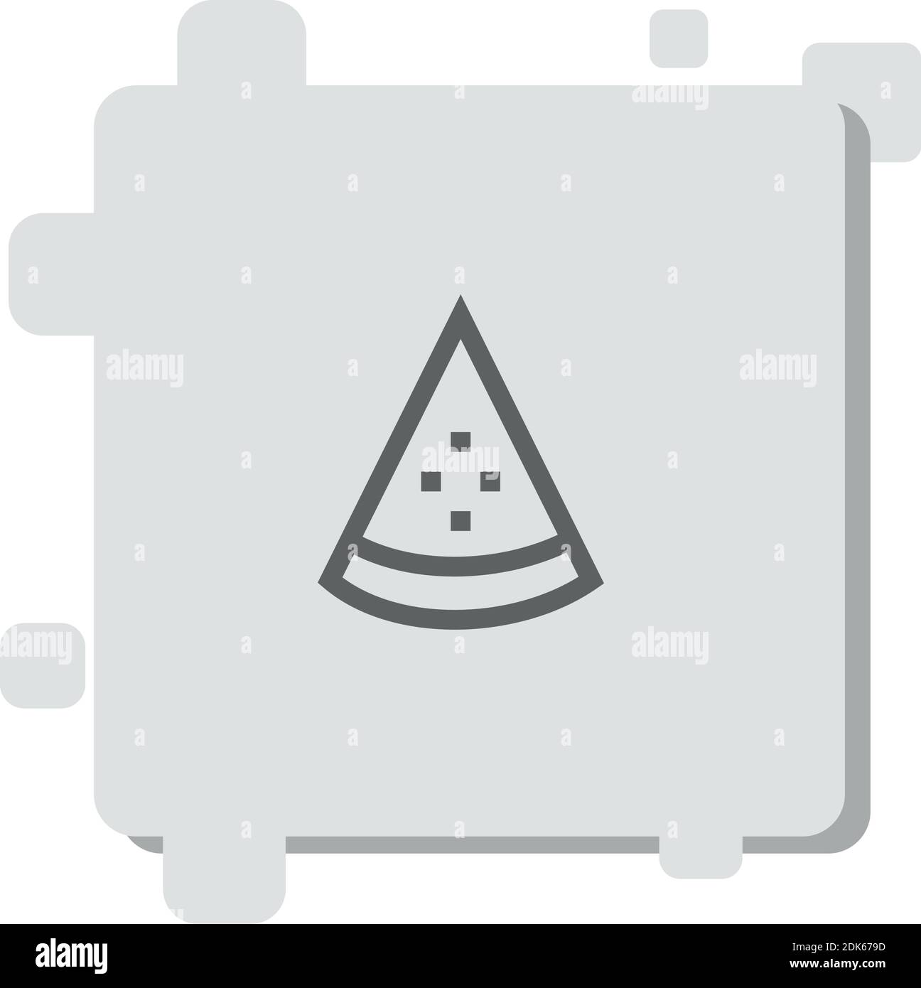 watermelon vector icon modern simple vector illustration Stock Vector ...
