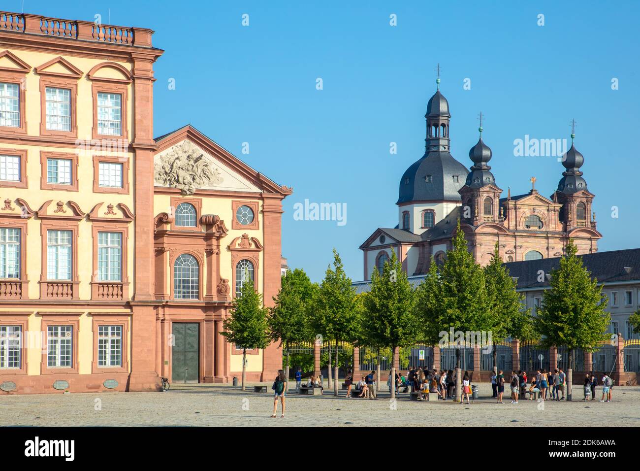 Germany, Baden-Wuerttemberg, City of Mannheim. View from the castle ...