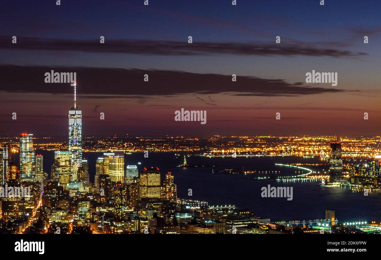 Breathtaking Panoramic and Aerial View of Manhattan, New York City at ...