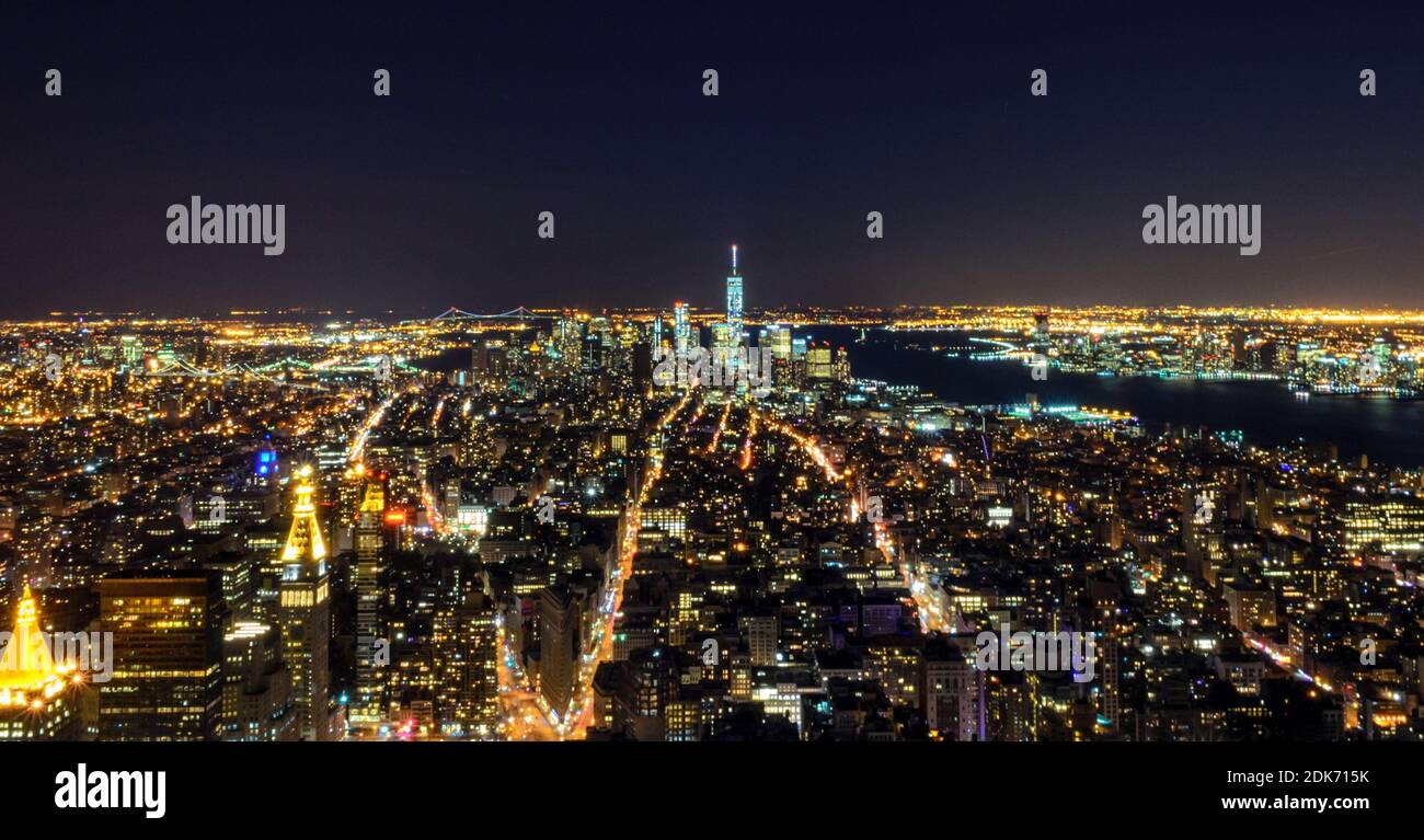 Breathtaking Panoramic and Aerial View of Manhattan, New York City at ...