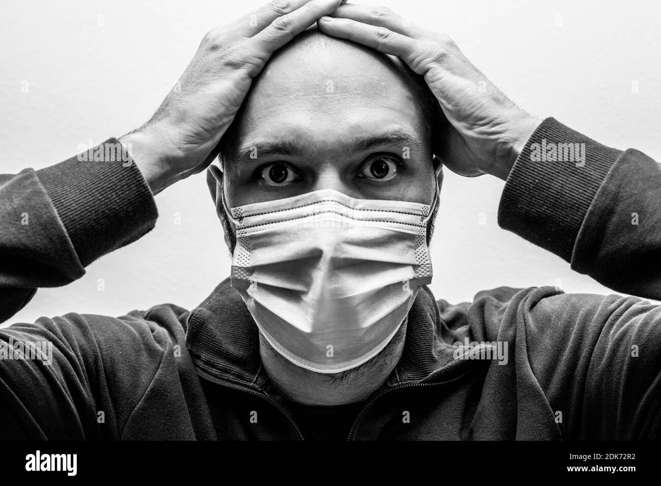 Boy wearing medical face mask Black and White Stock Photos & Images Alamy
