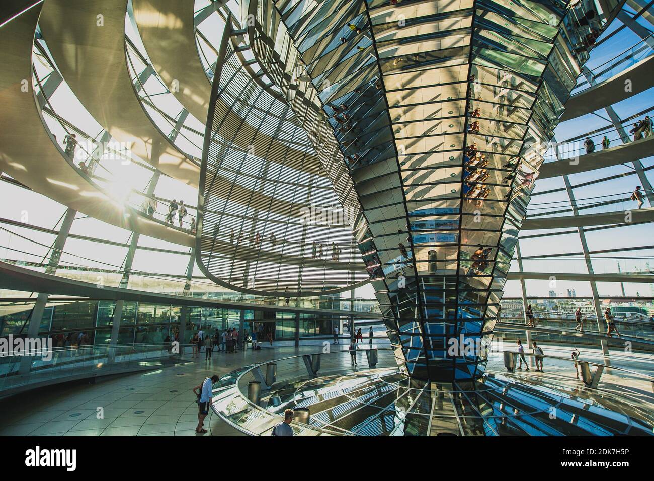 Glass dome of the Reichstag. German Parliament Stock Photo Alamy