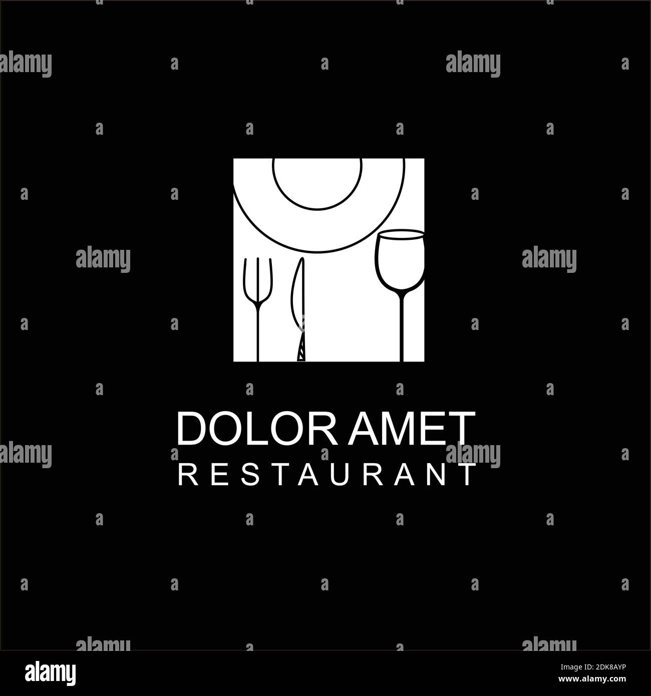 Wine Bottle, Spoon, Fork, Plate Knife, Glass, for Dining Restaurant