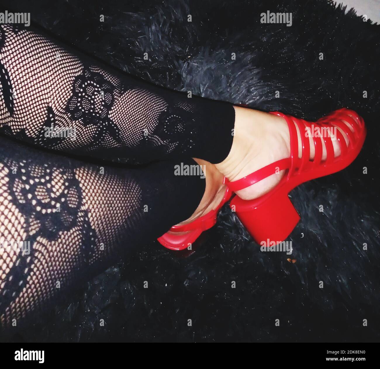 Stockings high heels red hi-res stock photography and images - Alamy
