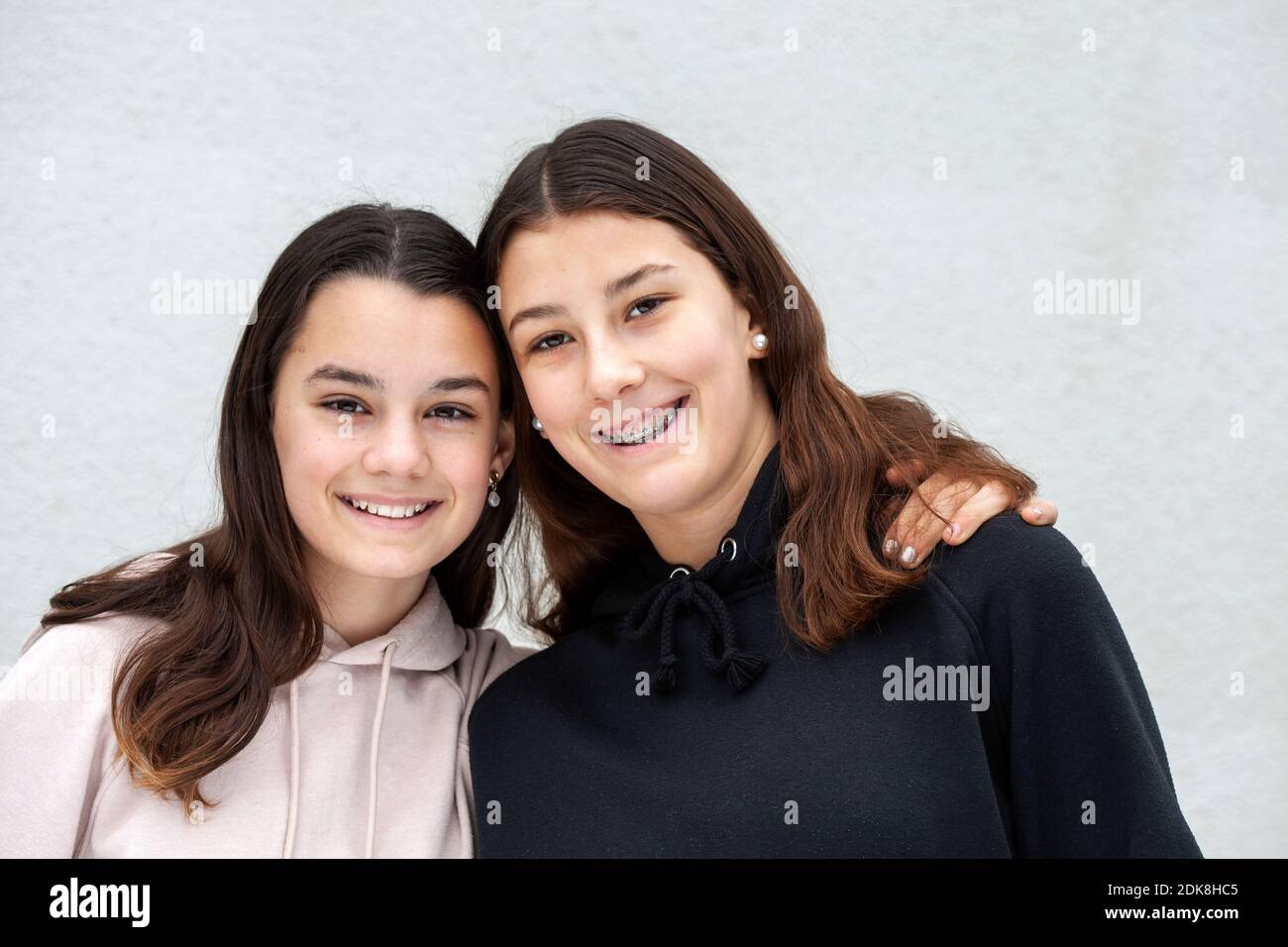 Portrait of smiling girls Stock Photo
