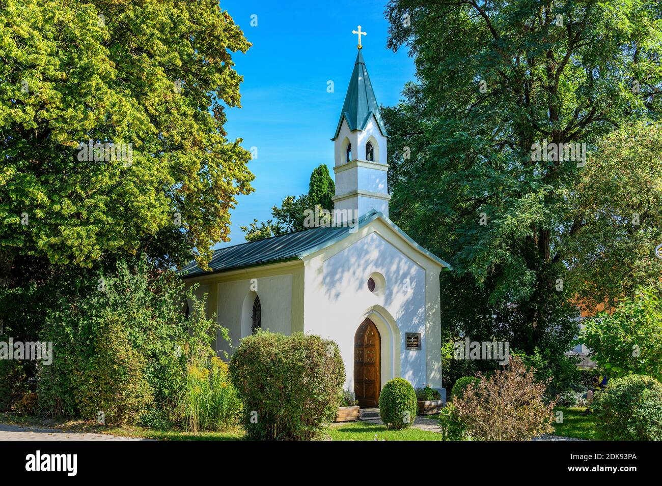 Germany, Bavaria, Upper Bavaria, Erding district, Pastetten, Lourdes Chapel Stock Photo