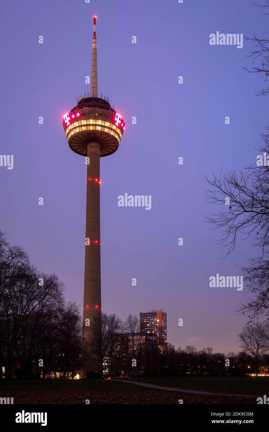 the Colonius television tower, Cologne, Germany.  der Colonius Fernsehturm, Koeln, Deutschland. Stock Photo