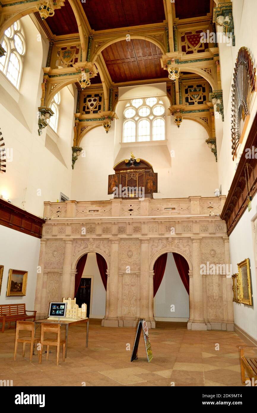 The Great Hall, Wollaton Hall, an Elizabethan country house in Wollaton