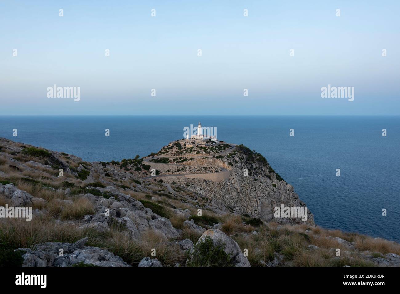 Spain, Balearic Islands, Mallorca, Far de Formentor, lighthouse Stock Photo