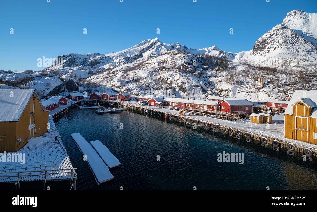 Norway, Lofoten, Nusfjord Stock Photo