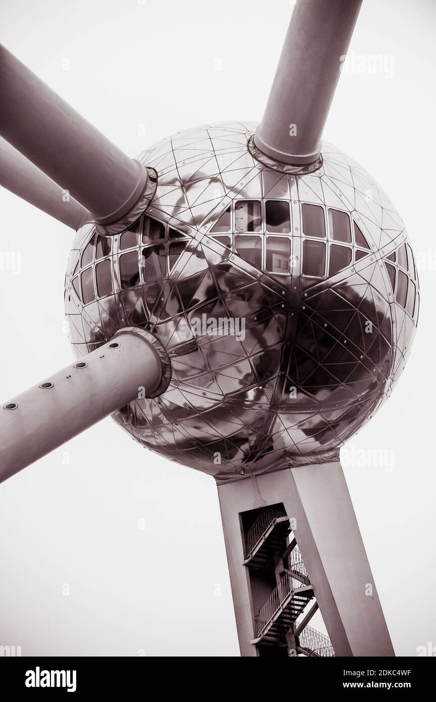 The Atomium in Brussels Stock Photo