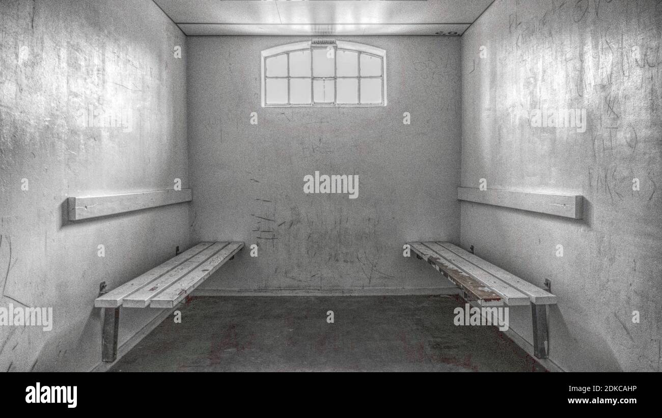 Old Cold Cell In Prison Stock Photo Alamy