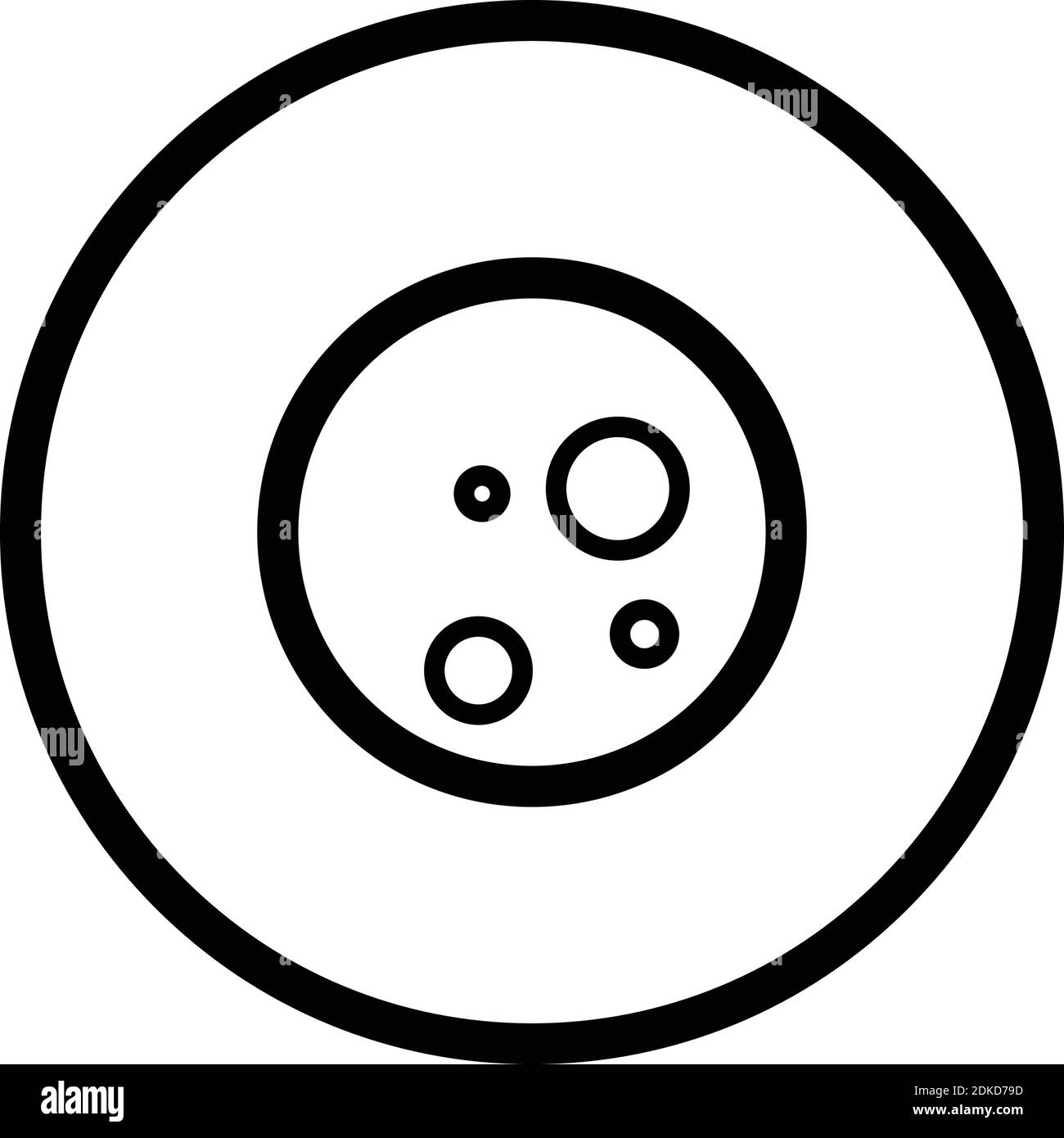 Moon Phase Full Moon Weather Outline Icon In A Circle Isolated Vector Illustration Stock Vector Image Art Alamy