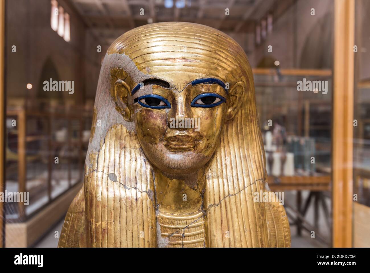 Golden Pharaoh mask in the Museum of Egyptian Antiquities, known