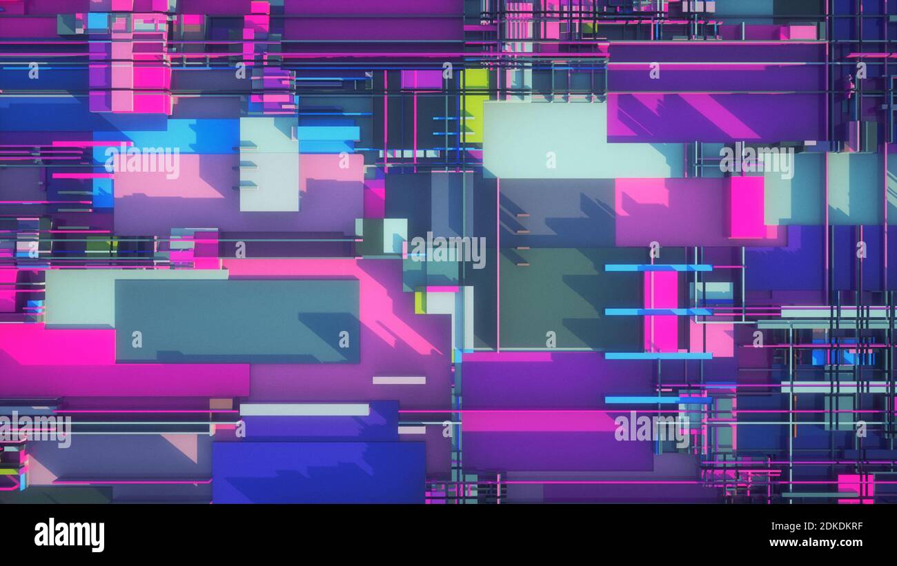 3d render. Abstract technology background Stock Photo - Alamy