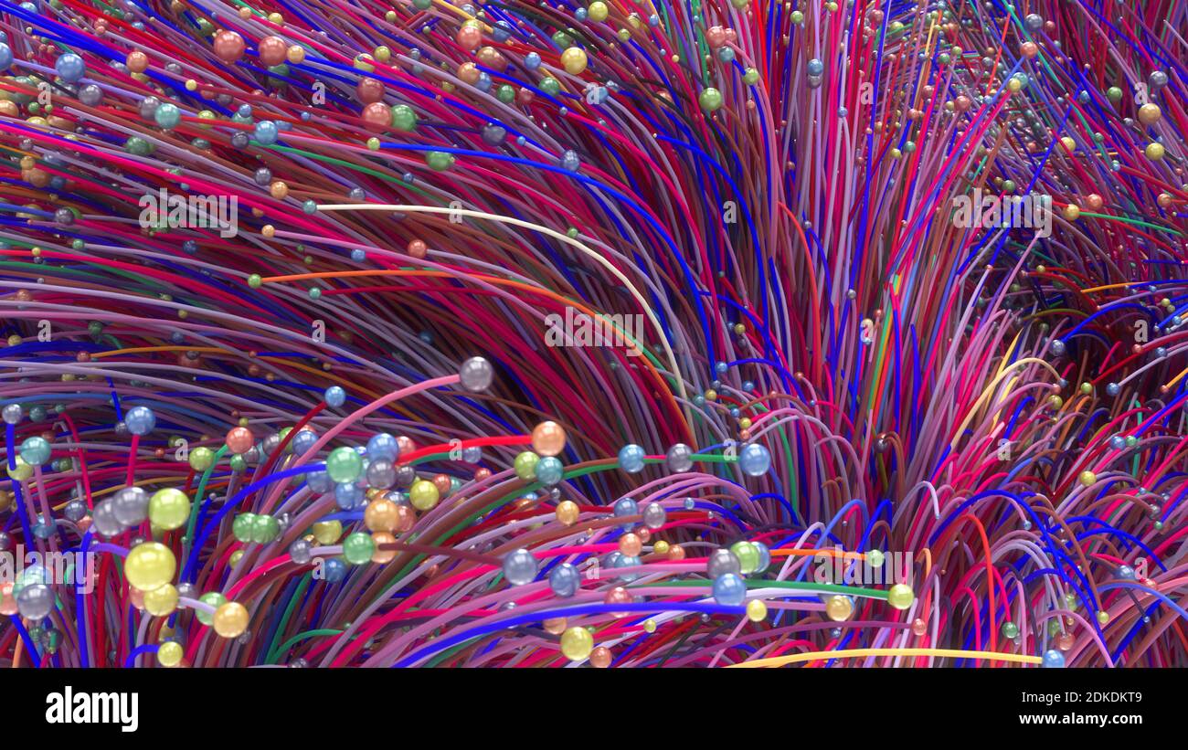 3d render. Abstract colorful background illustration Stock Photo