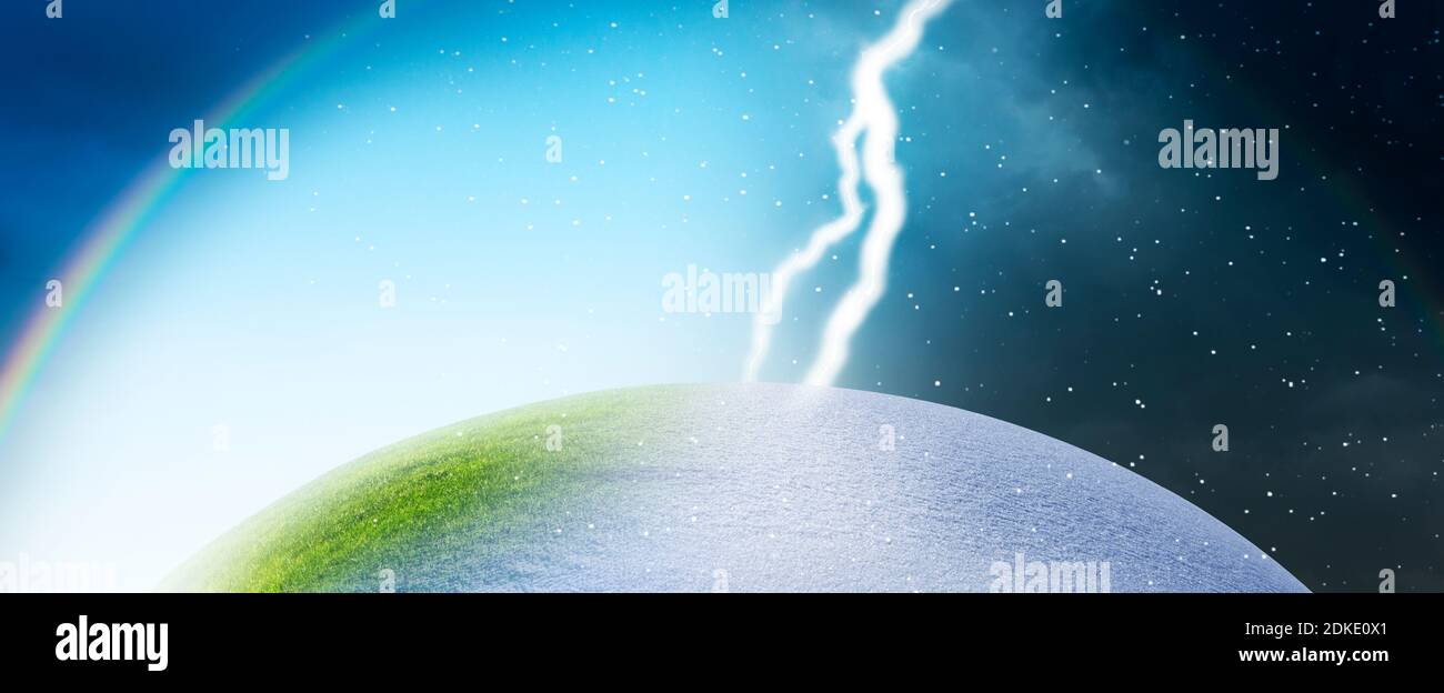 Seasons change from summer to winter Stock Photo Alamy