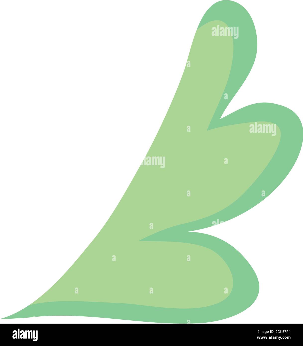 green leaf icon over white background, colorful design, vector ...