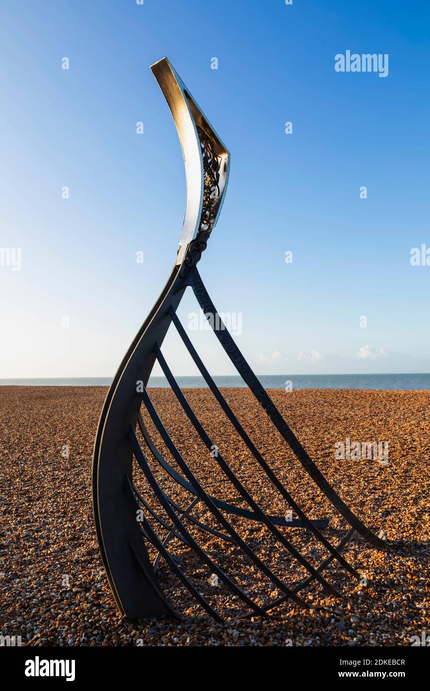 England, East Sussex, Hastings, Hastings Beach, The Norman Longboat