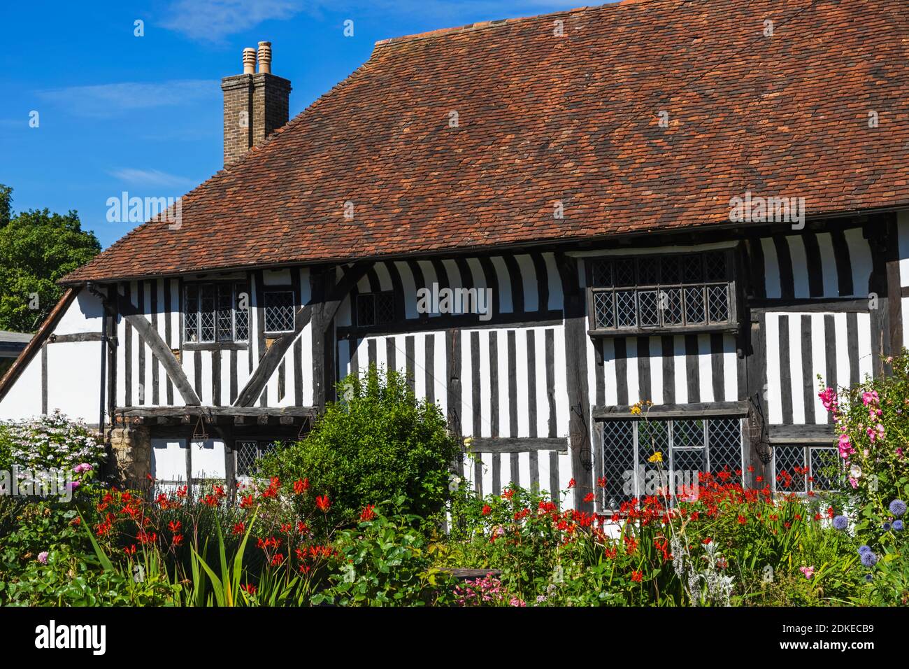 England, East Sussex, Battle, Medieval Timbered Building Stock Photo
