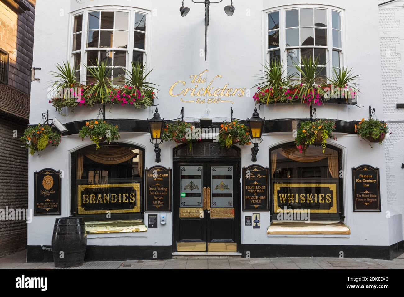 England, East Sussex, Brighton, The Lanes, The Cricketers Pub Stock Photo