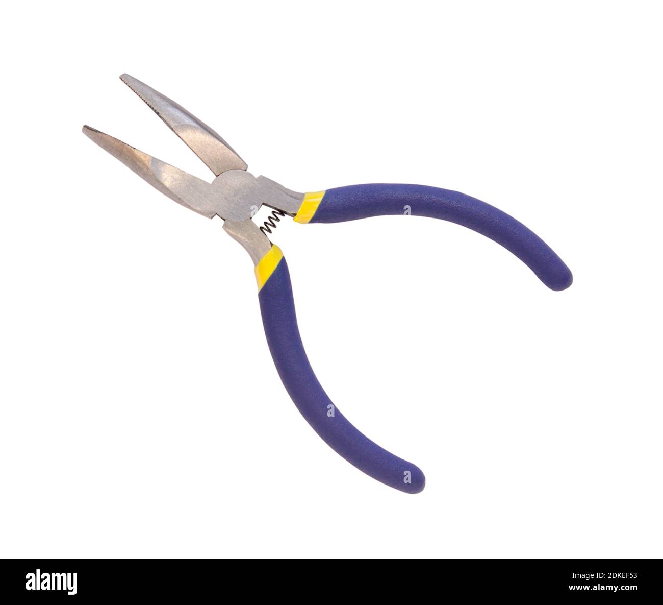 Blue pliers isolated white background Stock Photo Alamy